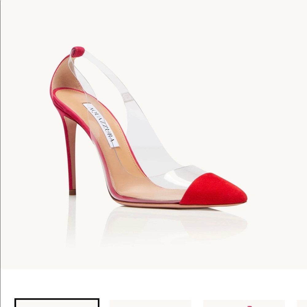 NEW AQUAZZURA NAKED PUMP SHOE HEEL 40/10 $795. - Picture 4 of 7
